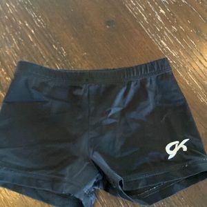 GK brand mini spandex gymnastics shorts